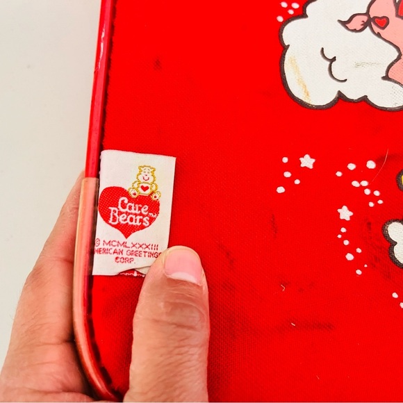 1980's vintage Care Bear Red Luggage READ! - Picture 4 of 16